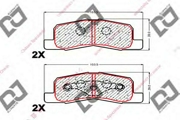 BP1806 DJPARTS Комплект тормозных колодок, дисковый тормоз