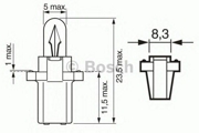 1987302244 BOSCH Лампа накаливания