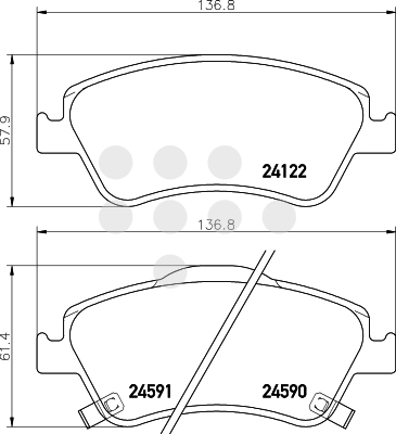 8DB355028281 BEHR-HELLA Комплект тормозных колодок, дисковый тормоз