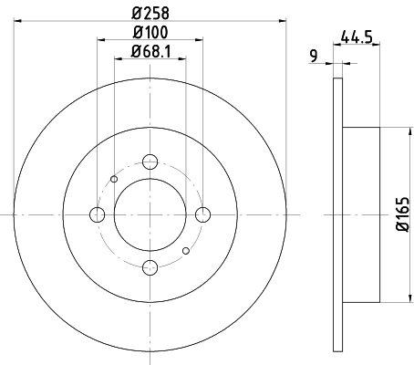8DD355105141 HELLA Тормозной диск