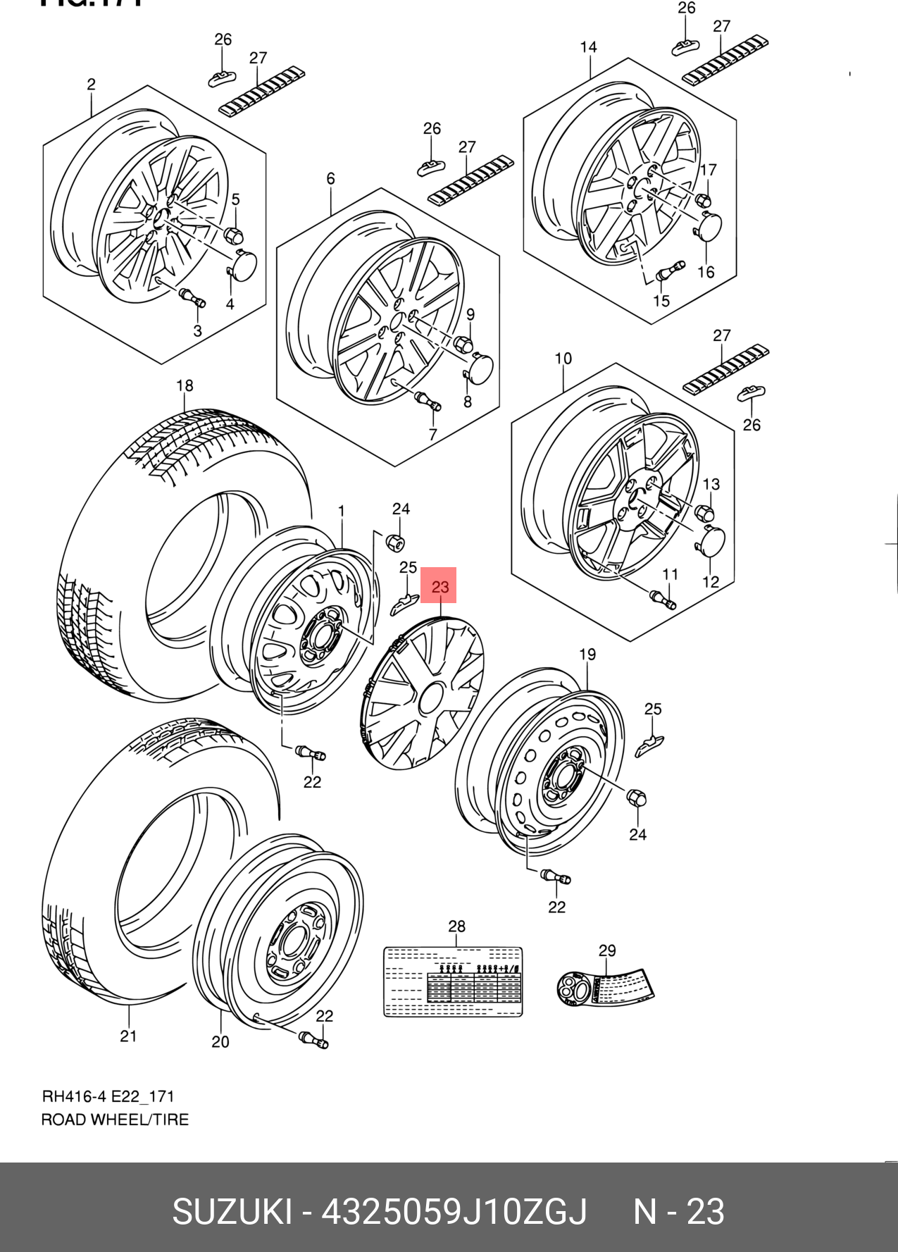 4325059J10ZGJ SUZUKI -