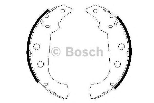 0986487243 BOSCH Комплект тормозных колодок