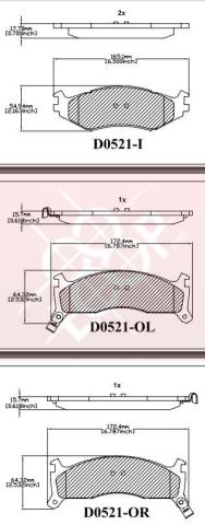 MKD521 FRICTION MASTER Колодки тормозные