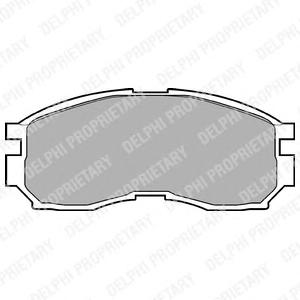 LP803 DELPHI Комплект тормозных колодок, дисковый тормоз