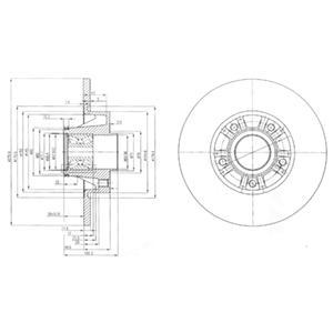 BG9031RS DELPHI Тормозной диск