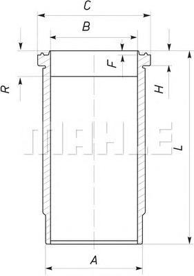 037WN39 MAHLE/KNECHT Гильза цилиндра