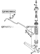 QF00U00016 QUATTRO FRENI ВТУЛКА СТАБИЛИЗАТОРА RR OUTLANDER III 4WD