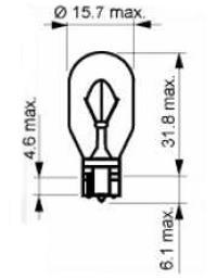 202402 SCT Лампа накаливания, фонарь указателя поворота
