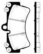Тормозные колодки передние BENTLEY 7L0698151J