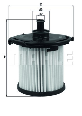 KX387D MAHLE Фильтр топливный