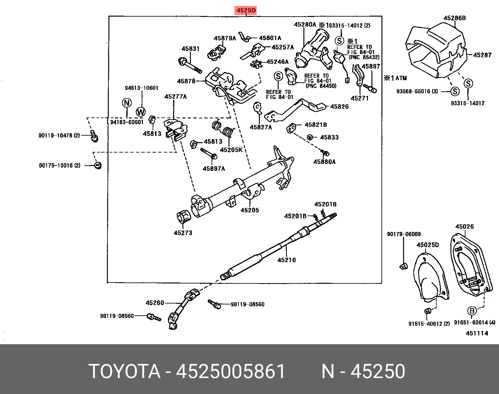 4525005861 TOYOTA -