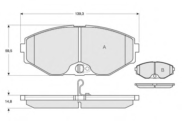 410603Y690 NISSAN КОЛОДКИ ДИСКОВЫЕ