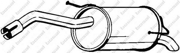 145125 BOSAL Глушитель задний