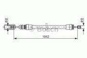 1987477422 BOSCH Трос, стояночная тормозная система
