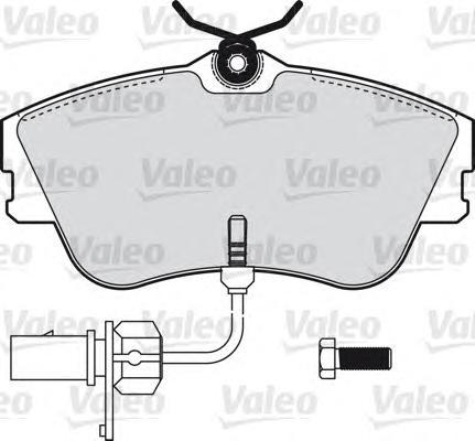 598814 VALEO Комплект тормозных колодок, дисковый тормоз