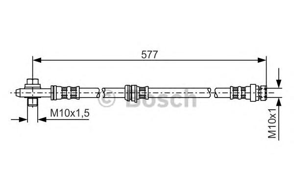 1987476282 BOSCH 1987476282 1K0 611 701 VW TOURAN 03- F LR тормозной шланг