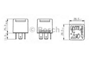 0332019205 BOSCH Реле, рабочий ток