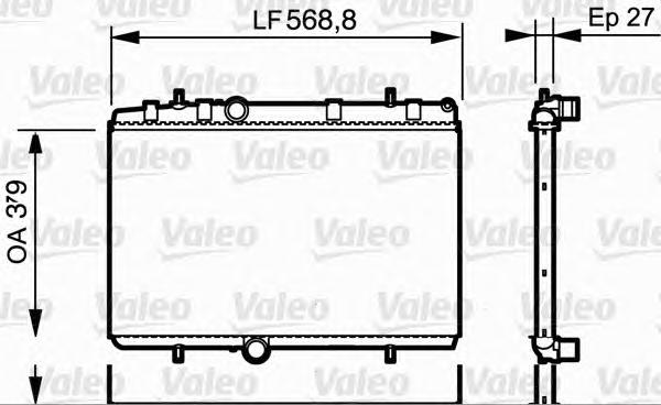 734338 VALEO Радиатор, охлаждение двигателя