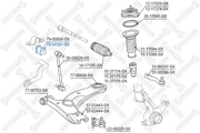 7900301SX STELLOX 79-00301-SX_втулка стабилизатора переднего левая Toyota RAV 4 06