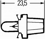 8GA007997081 HELLA Лампа накаливания Hella B8.5d 12V 2W 10 шт.