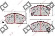 BP1751 DJPARTS Комплект тормозных колодок, дисковый тормоз