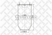9008130SX STELLOX Кожух пневматической рессоры