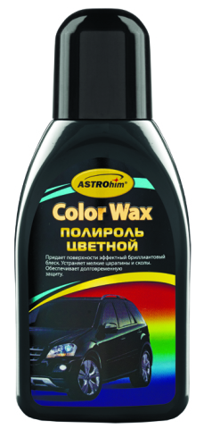 AC281 ASTROHIM Полироль цветной, черный, серия Color Wax 250 мл
