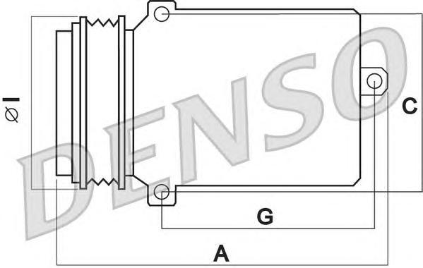 DCP05016 DENSO Компрессор кондиционера