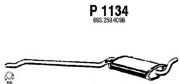 P1134 FENNO Средний глушитель выхлопных газов