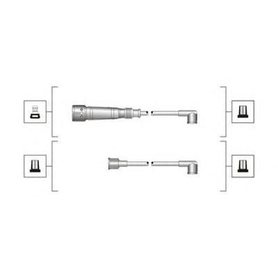 941319170004 MAGNETI MARELLI Комплект проводов зажигания