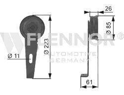 FS22993 FLENNOR Натяжной ролик, поликлиновой  ремень