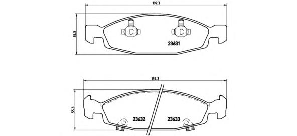 P37005 BREMBO Тормозные колодки