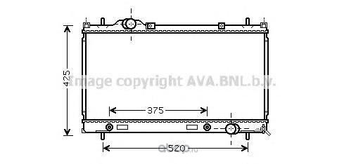 CR2086 AVA Радиатор, охлаждение двигателя