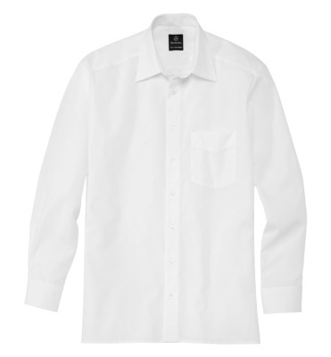 B66957876 MERCEDES-BENZ Мужская рубашка Mercedes Men’s Long-Sleeved Shirt Embroidered Logo On Collar размер: XL