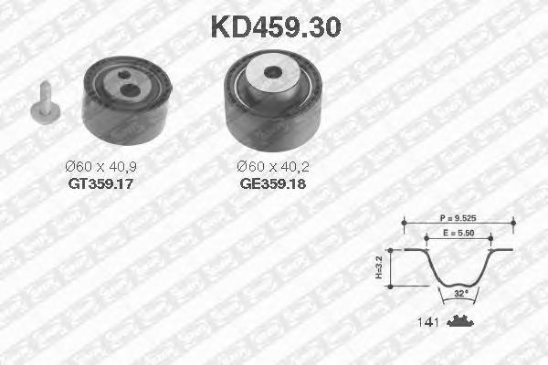 KD45930 NTN-SNR Комплект ремня ГРМ