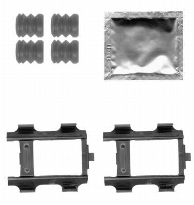 8DZ355205081 HELLA комплект принадлежностей, тормозной суппорт
