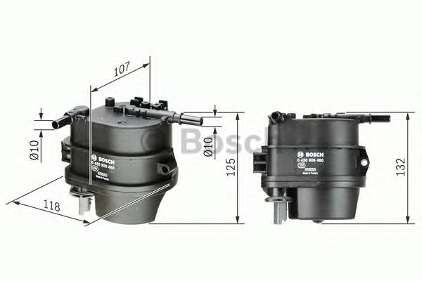 0450906460 BOSCH Топливный фильтр