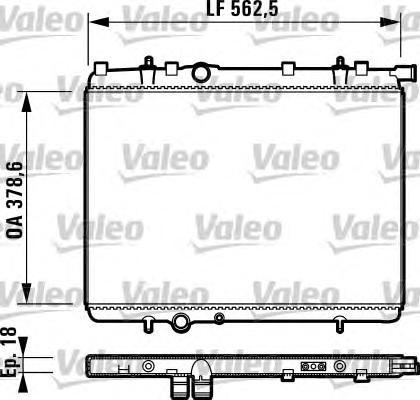 732904 VALEO Радиатор, охлаждение двигателя
