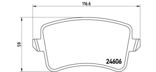 P85100 BREMBO Тормозные колодки