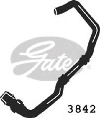 3842 GATES Изогнутый патрубок системы охлаждения