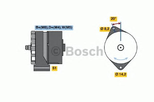 0986037760 BOSCH Генератор