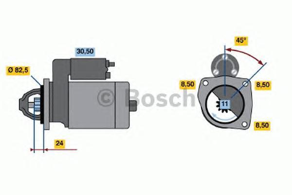 0986015610 BOSCH Стартер