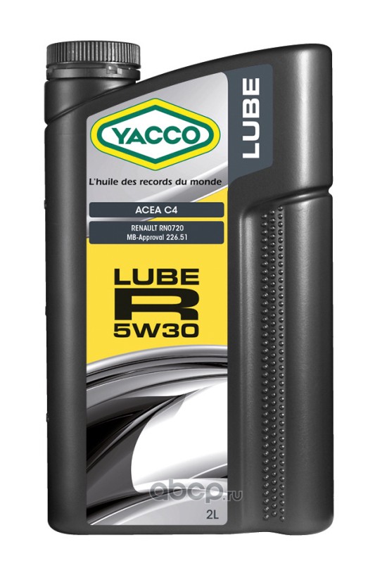 305724 YACCO Масло моторное синтетика Yacco LUBE R 5W-30 2 л.