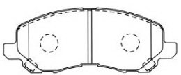 Колодки тормозные дисковые, комплект KASHIYAMA D6108