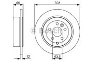 0986479518 BOSCH Тормозной диск