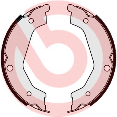 S30534 BREMBO Комплект тормозных колодок, стояночная тормозная система