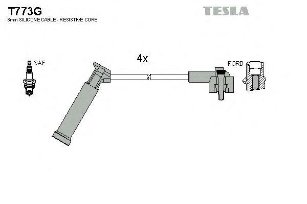 Комплект проводов зажигания TESLA TECHNICS T773G
