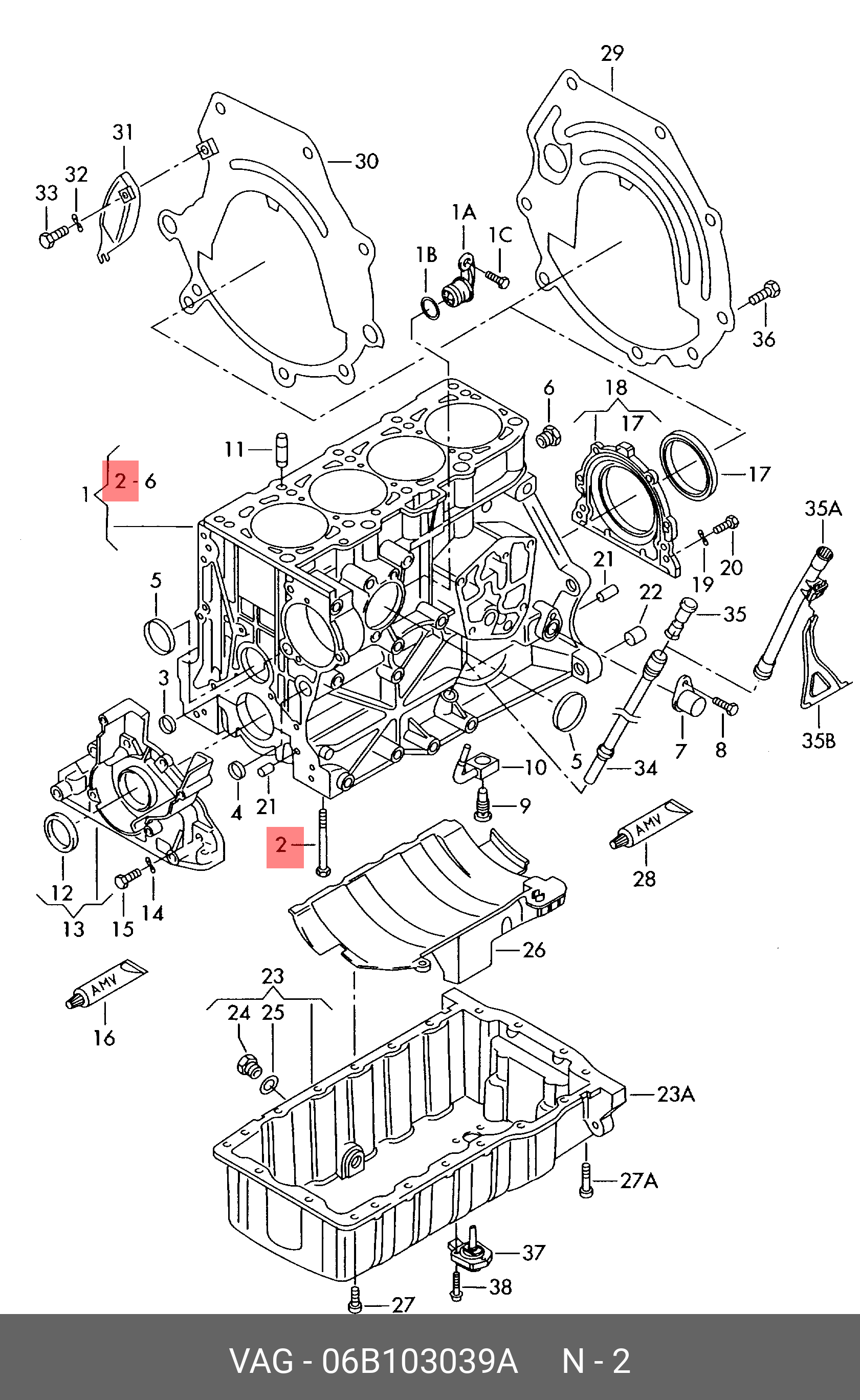 06B103039A VAG Болт (Kombi)