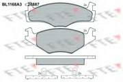 BL1168A3 FTE AUTOMOTIVE Комплект тормозных колодок, дисковый тормоз
