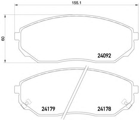 Sp1194 Sangsin Колодки Тормозные Передние Купить